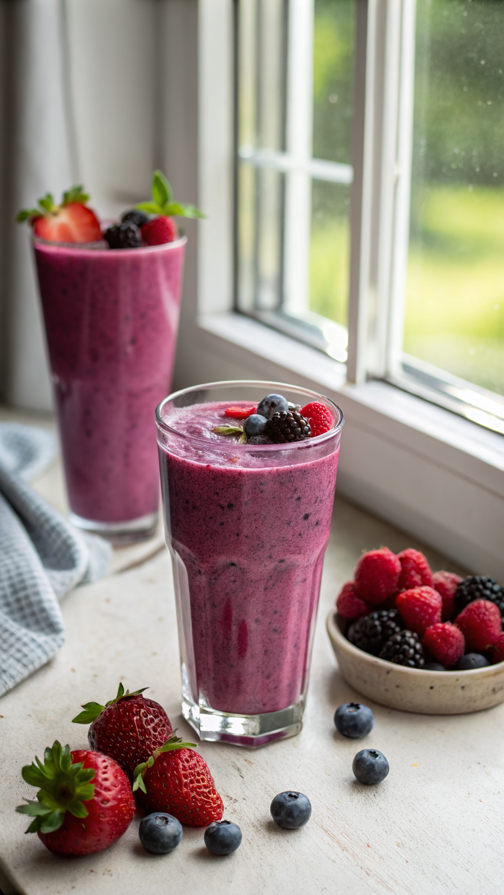 Healthy Mixed Berry Breakfast Smoothie for a Fresh, Easy Breakfast - mixed berry smoothie blender