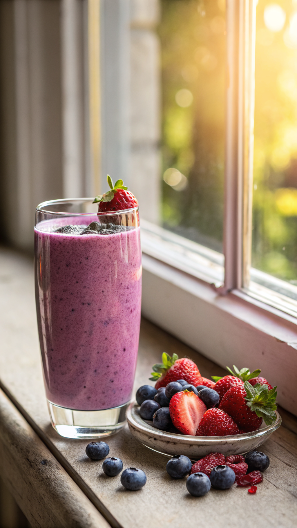 Healthy Mixed Berry Breakfast Smoothie for a Fresh, Easy Breakfast - mixed berry smoothie jar
