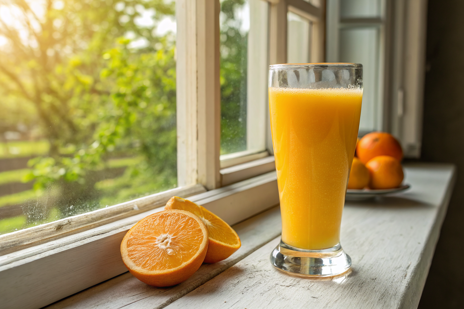 Healthy Orange Breakfast Juice to Wake Up Your Morning Routine - orange breakfast juice glass