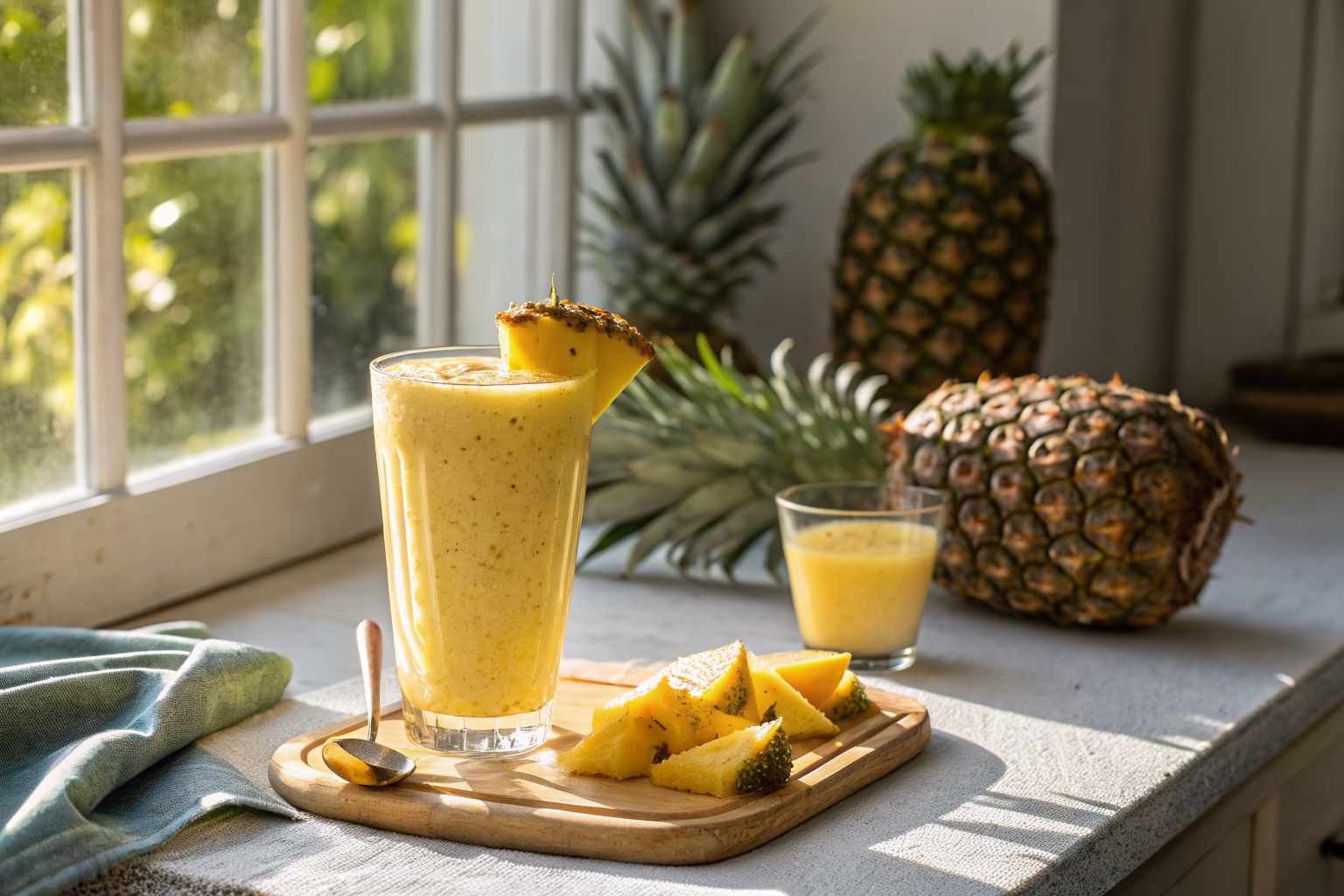 Healthy Pineapple Breakfast Smoothie That Feels Like Summer - pineapple breakfast smoothie