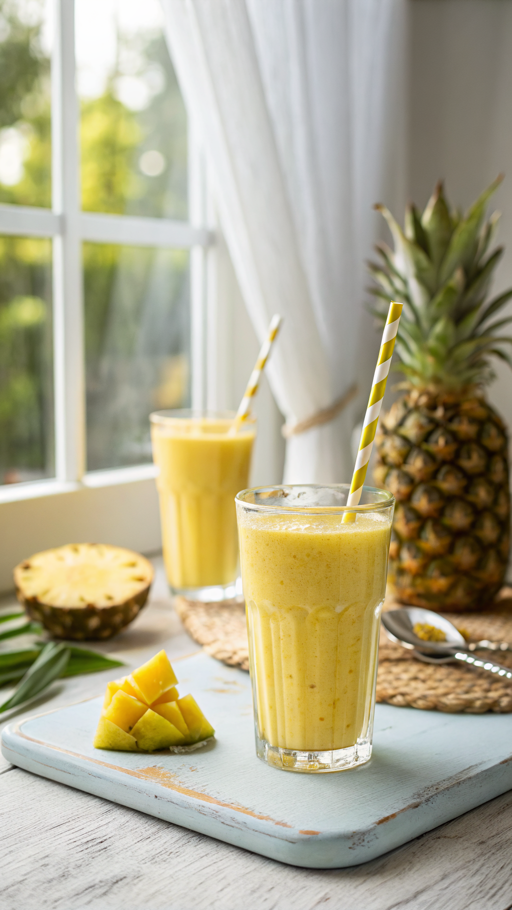 Healthy Pineapple Breakfast Smoothie That Feels Like Summer - pineapple breakfast smoothie