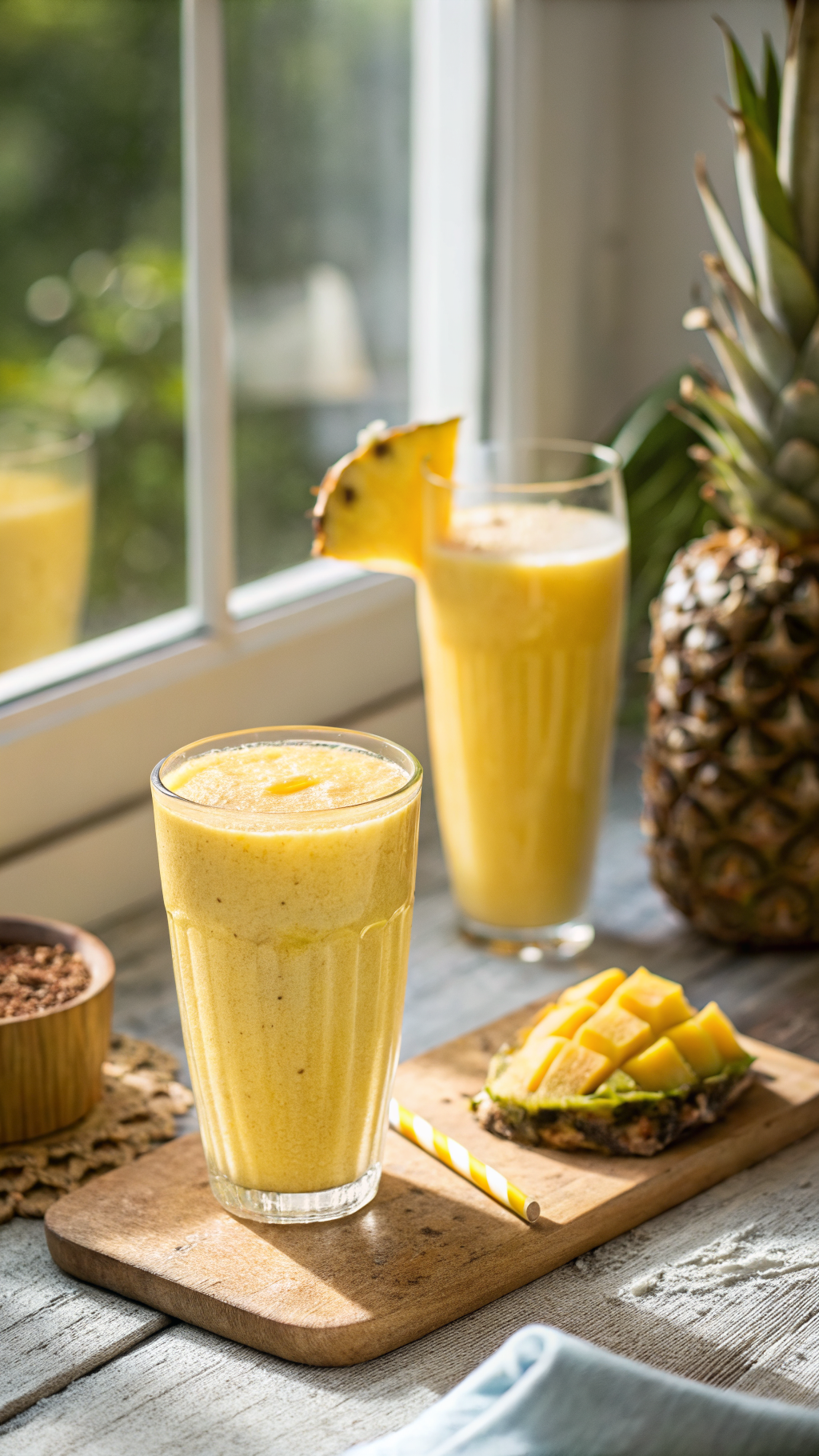 Healthy Pineapple Breakfast Smoothie That Feels Like Summer - pineapple breakfast smoothie