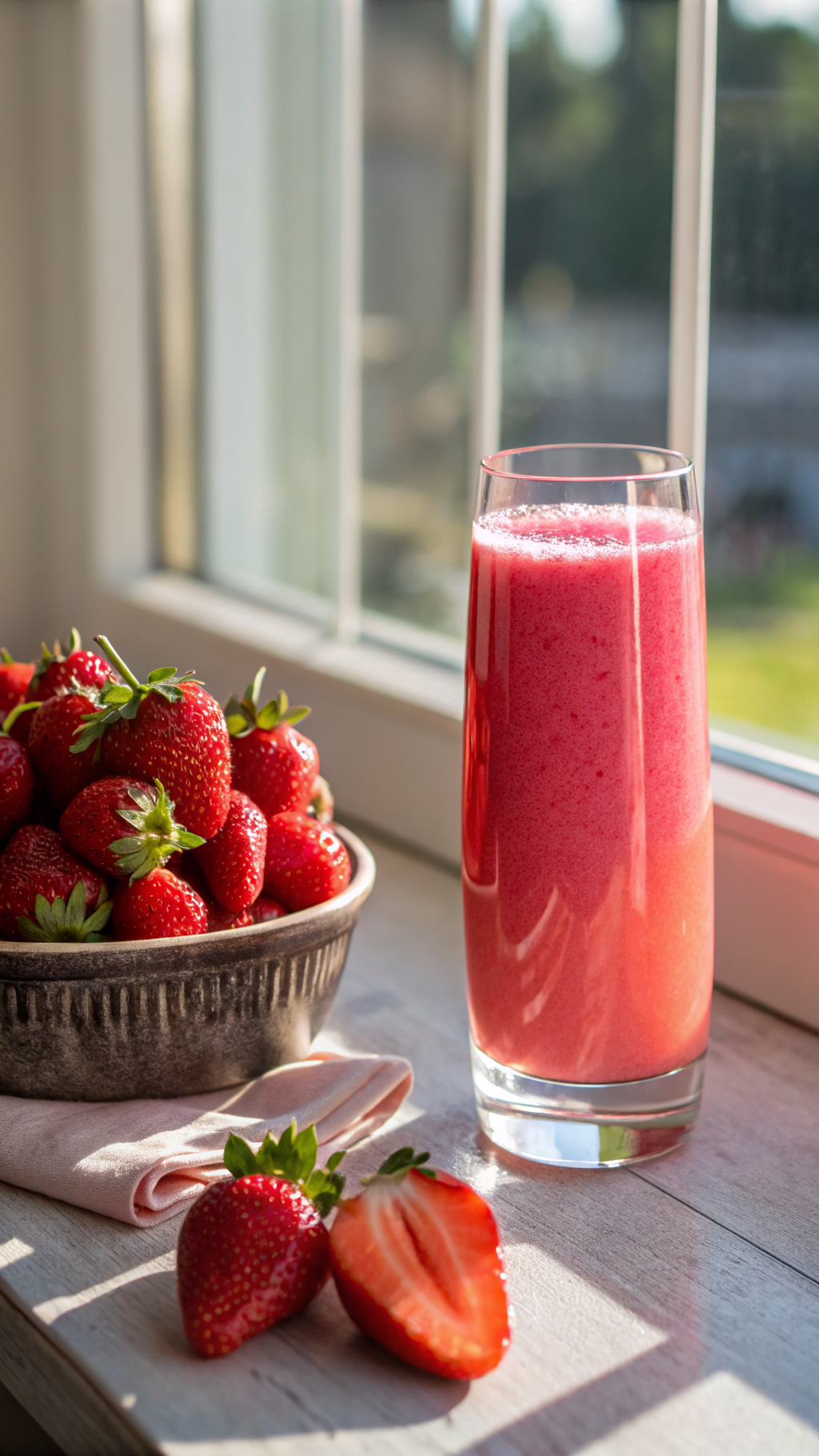 Healthy Strawberry Breakfast Juice for a Fresh, Fruity Start - strawberry breakfast juice ingredients