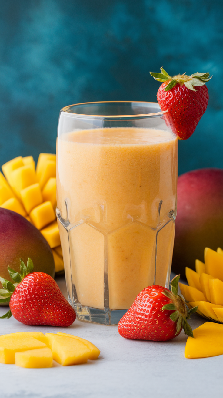 Healthy Summer Smoothie That Feels Perfect for Warm Days - summer smoothie glass
