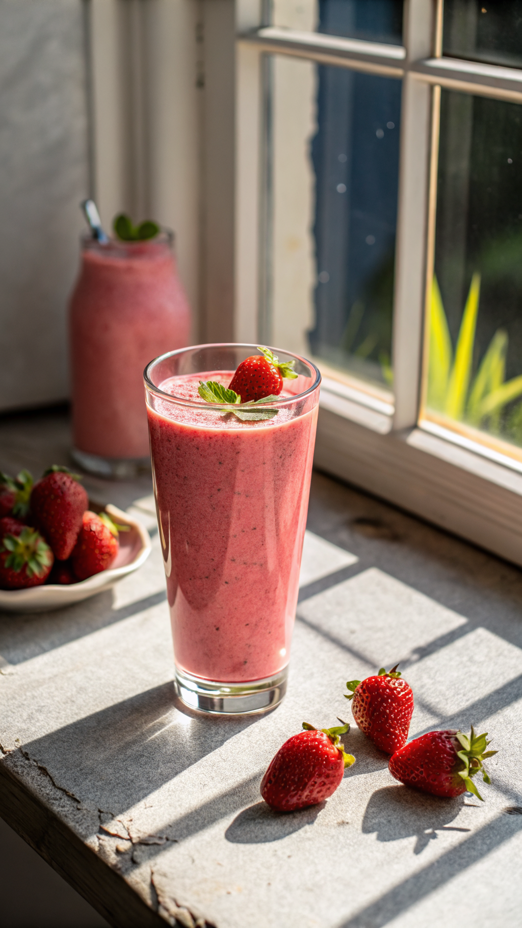 High Protein Fruit Smoothie That Tastes More Like a Treat Than a Health Drink - fruit smoothie blender