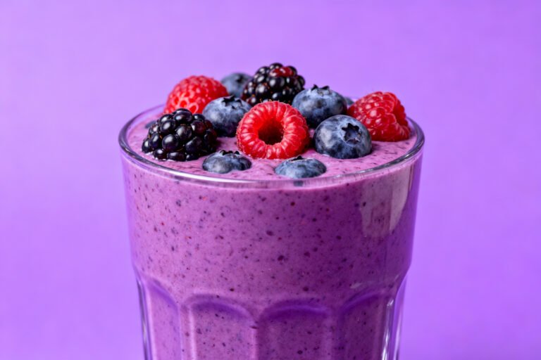High Protein Smoothie for Busy Mornings That Actually Keeps You Full - high protein smoothie glass