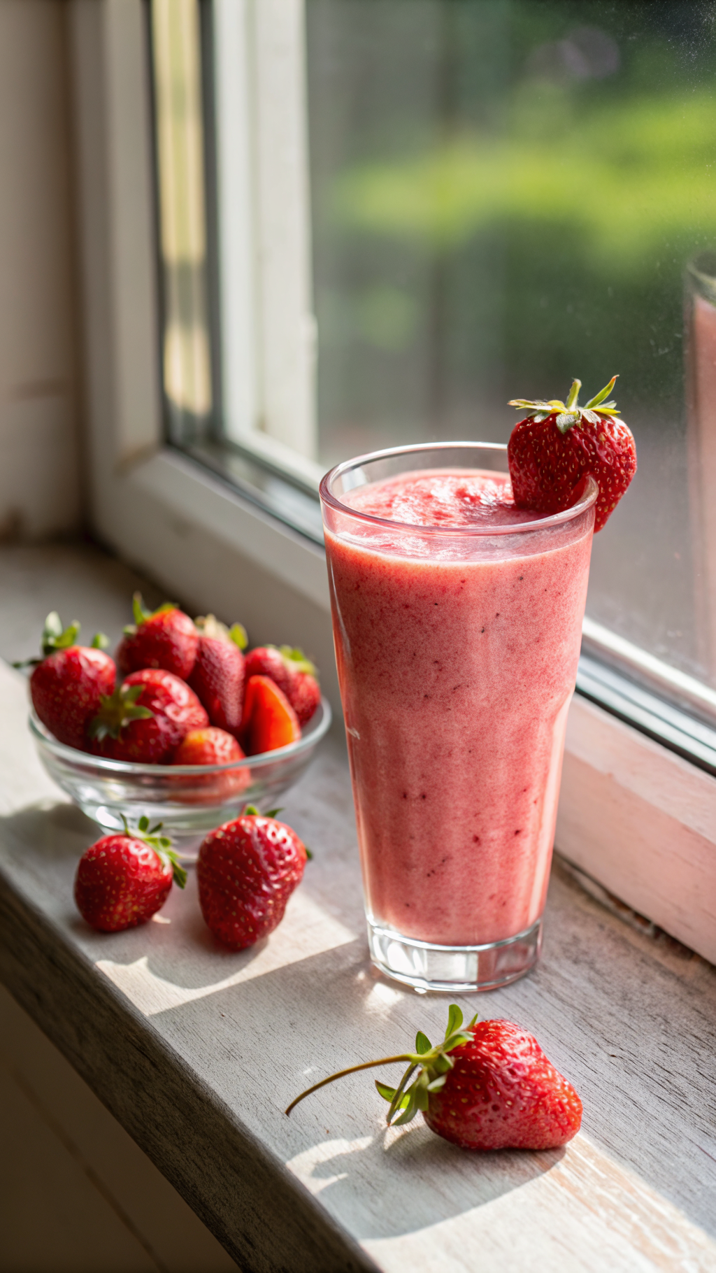 High Protein Strawberry Smoothie Recipe That Doesn’t Taste Chalky - strawberry smoothie ingredients
