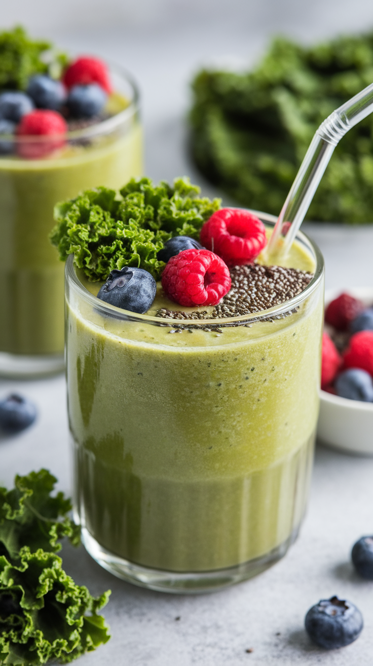 Kale Smoothie That Comes Out Smooth Instead of Bitter - kale smoothie blender