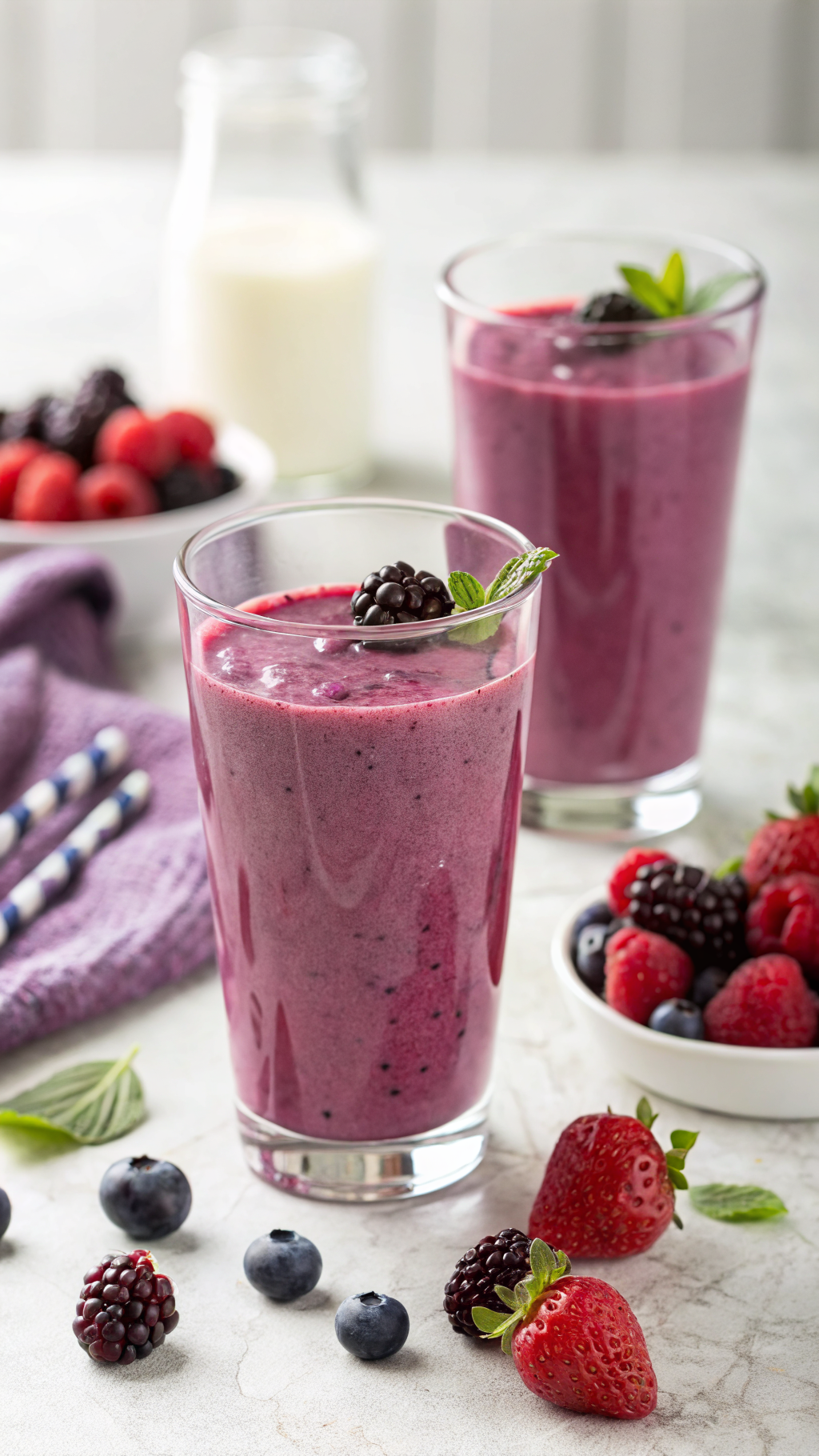 Light but Satisfying Smoothie You Will Want on Repeat - berry smoothie ingredients