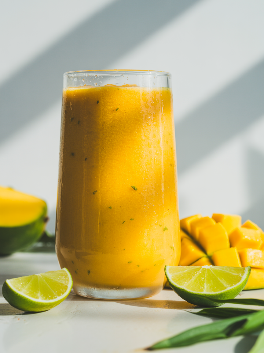Mango Lime Smoothie That Tastes Bright, Fresh, and Summery - mango lime smoothie blender
