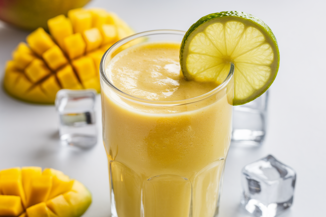 Mango Lime Smoothie That Tastes Bright, Fresh, and Summery - mango lime smoothie glass