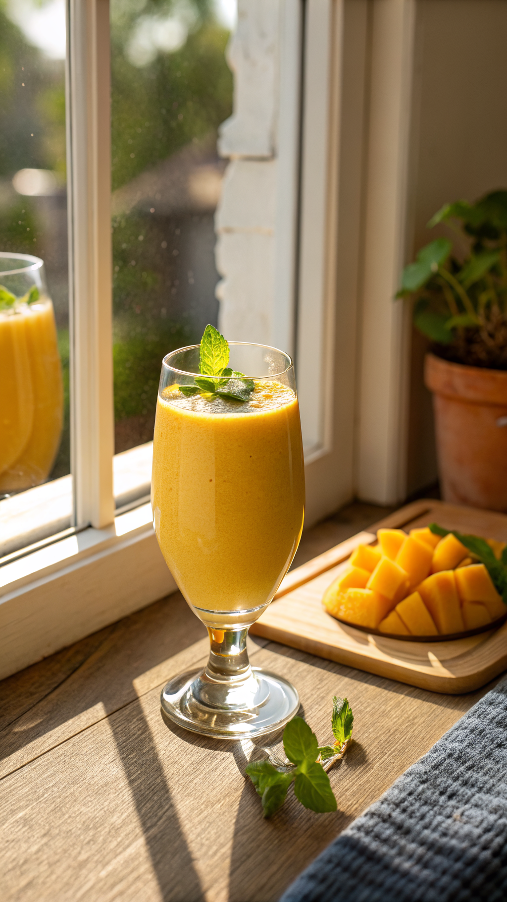 Mango Smoothie Recipe That Tastes Like Sunshine - mango smoothie pour