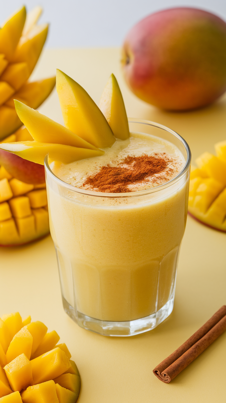 Mango Smoothie That Tastes Like Summer in the Best Way - mango smoothie with lime