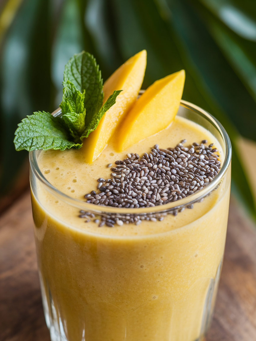 Mango Smoothie Without Yogurt That’s Still Super Creamy - mango smoothie blender