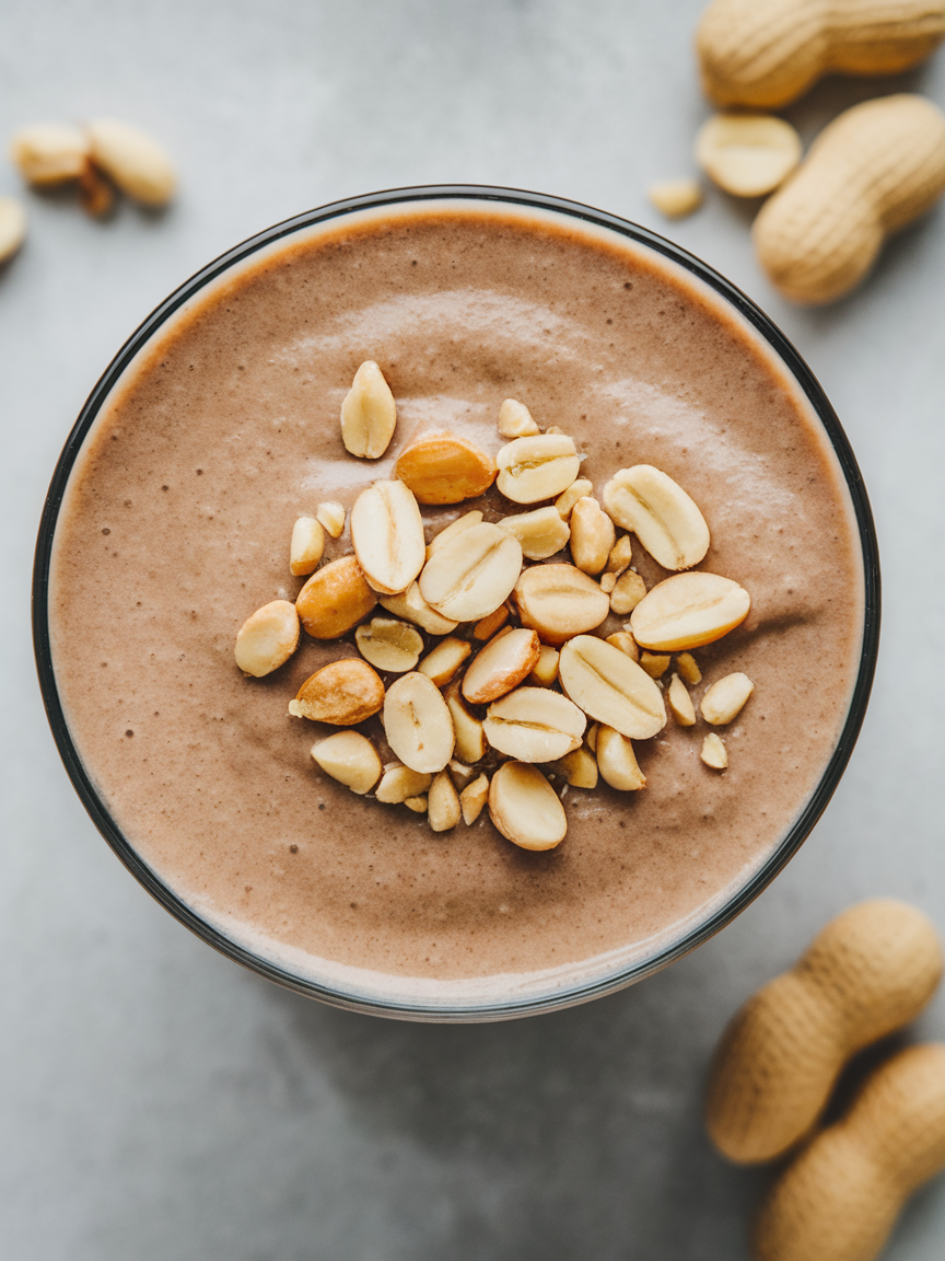 Mocha Peanut Butter Smoothie That Tastes Like a Coffee Dessert - mocha peanut butter smoothie