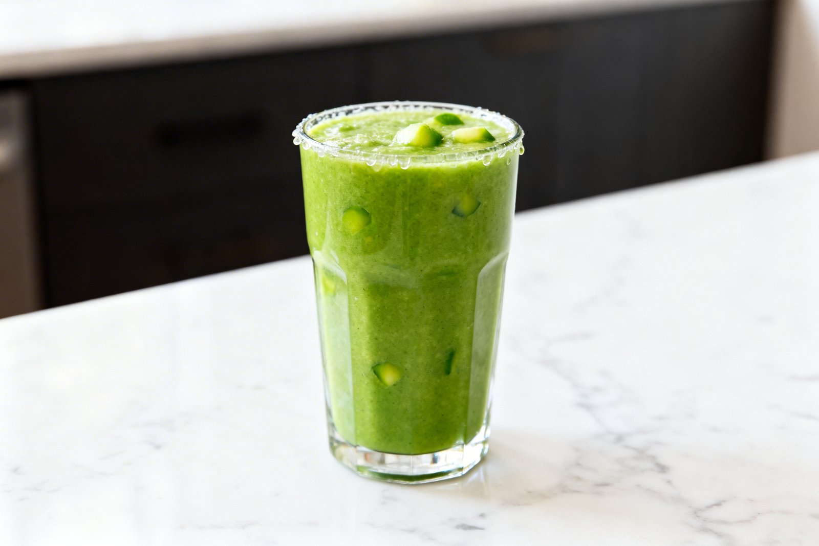 Morning Detox Smoothie for a Fresh Start That Is Actually Pleasant - smoothie glass