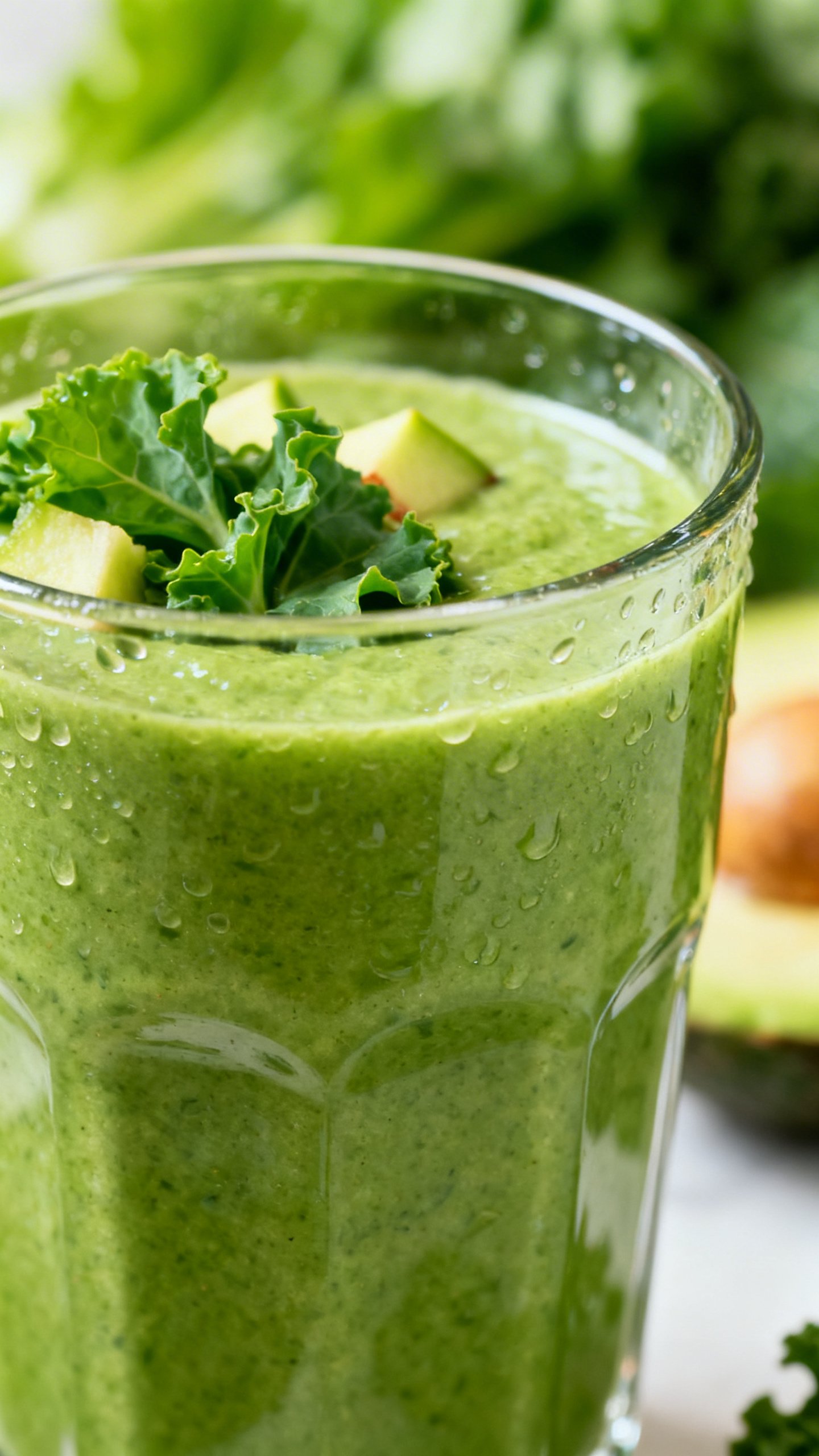 Morning Detox Smoothie for a Fresh Start That Is Actually Pleasant - smoothie glass
