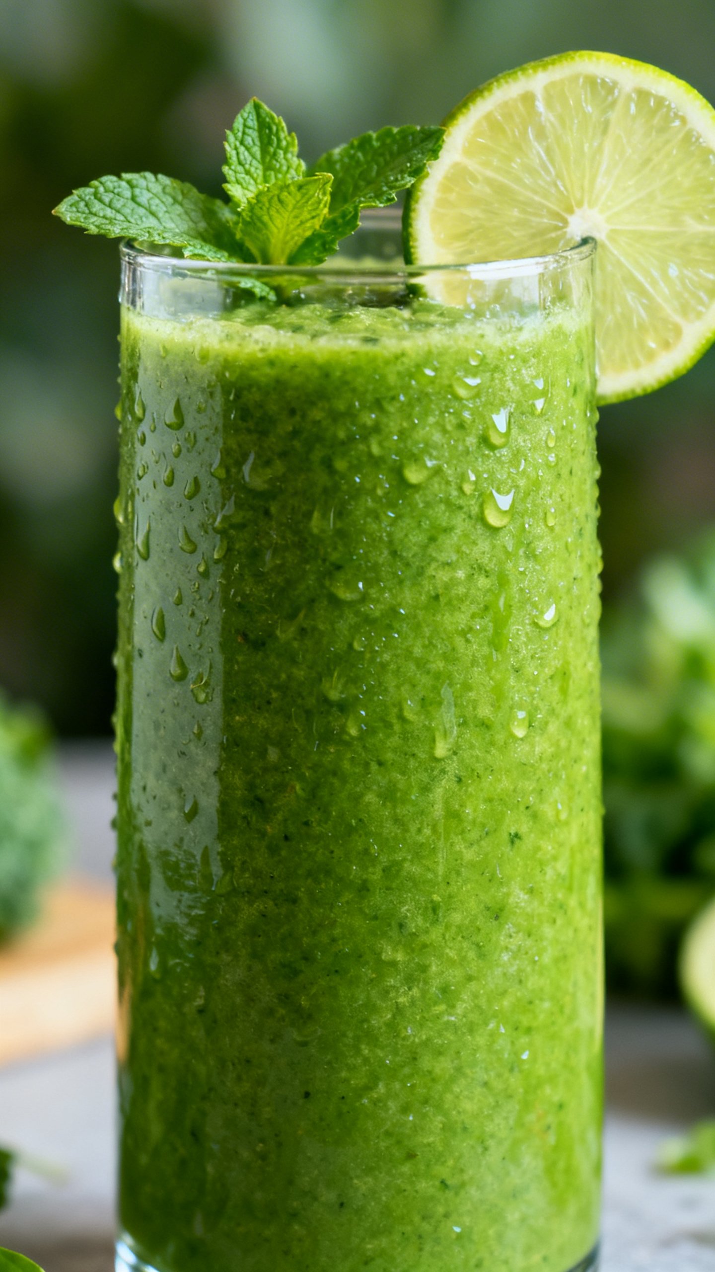 Morning Detox Smoothie for a Fresh Start That Is Actually Pleasant - smoothie glass