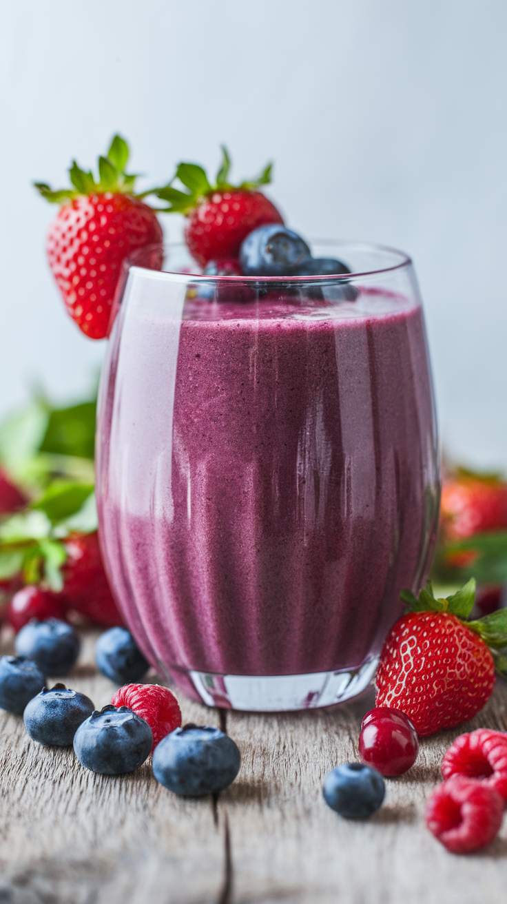 Nourishing Smoothie That Works Any Time of Day - berry smoothie ingredients