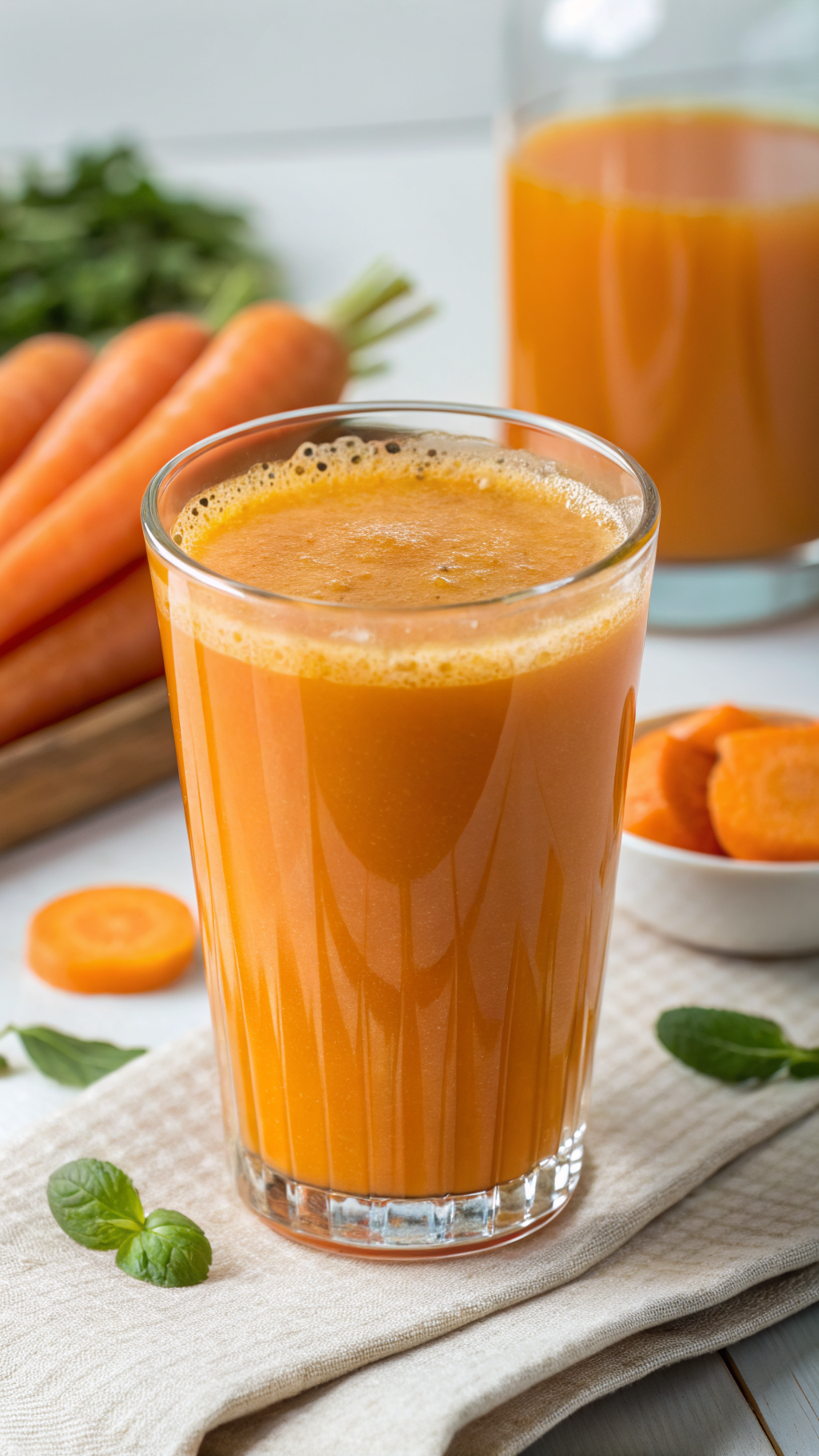 Orange Juice with Carrots Recipe That Tastes Fresh-Squeezed and Vibrant - orange carrot juice with ice