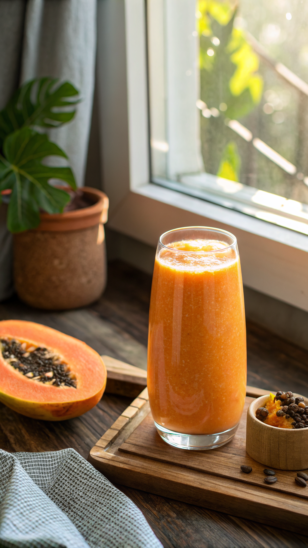 Papaya Smoothie for Gut Health That Feels Light and Refreshing - papaya smoothie ingredients