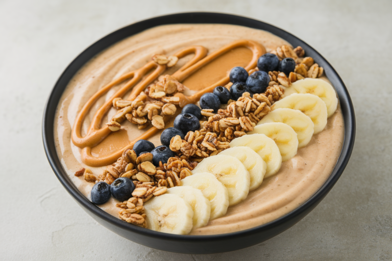 Peanut Butter Banana Smoothie Bowl That Tastes Seriously Good - smoothie bowl with peanut butter