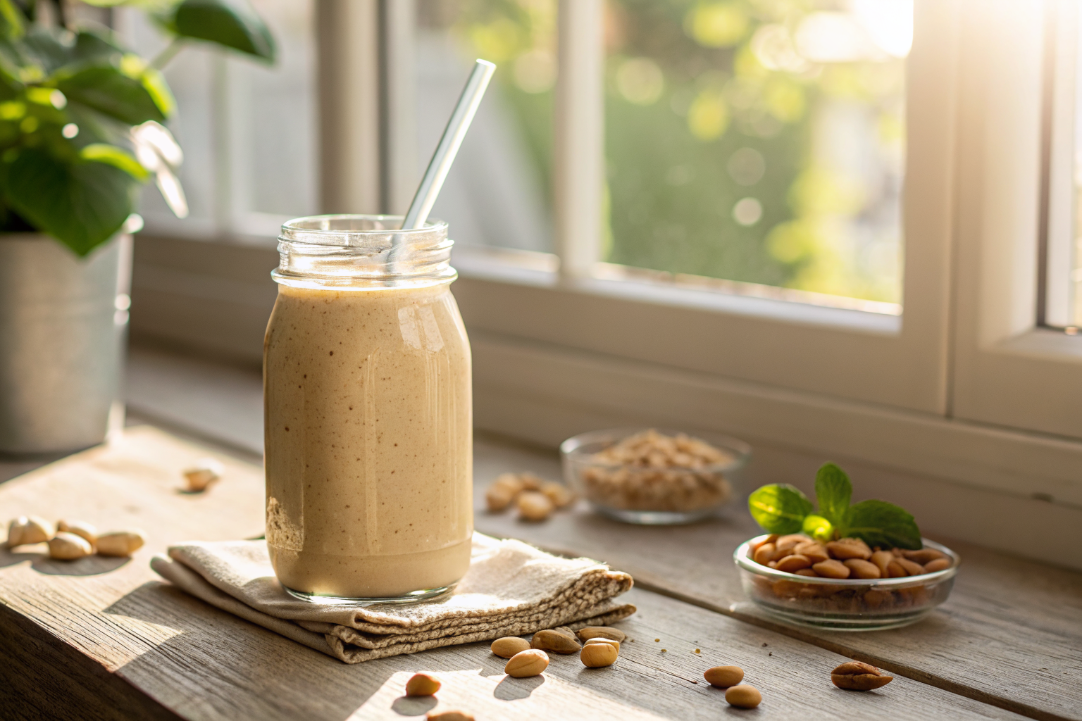 Peanut Butter Protein Smoothie That Tastes Rich and Satisfying - peanut butter protein smoothie