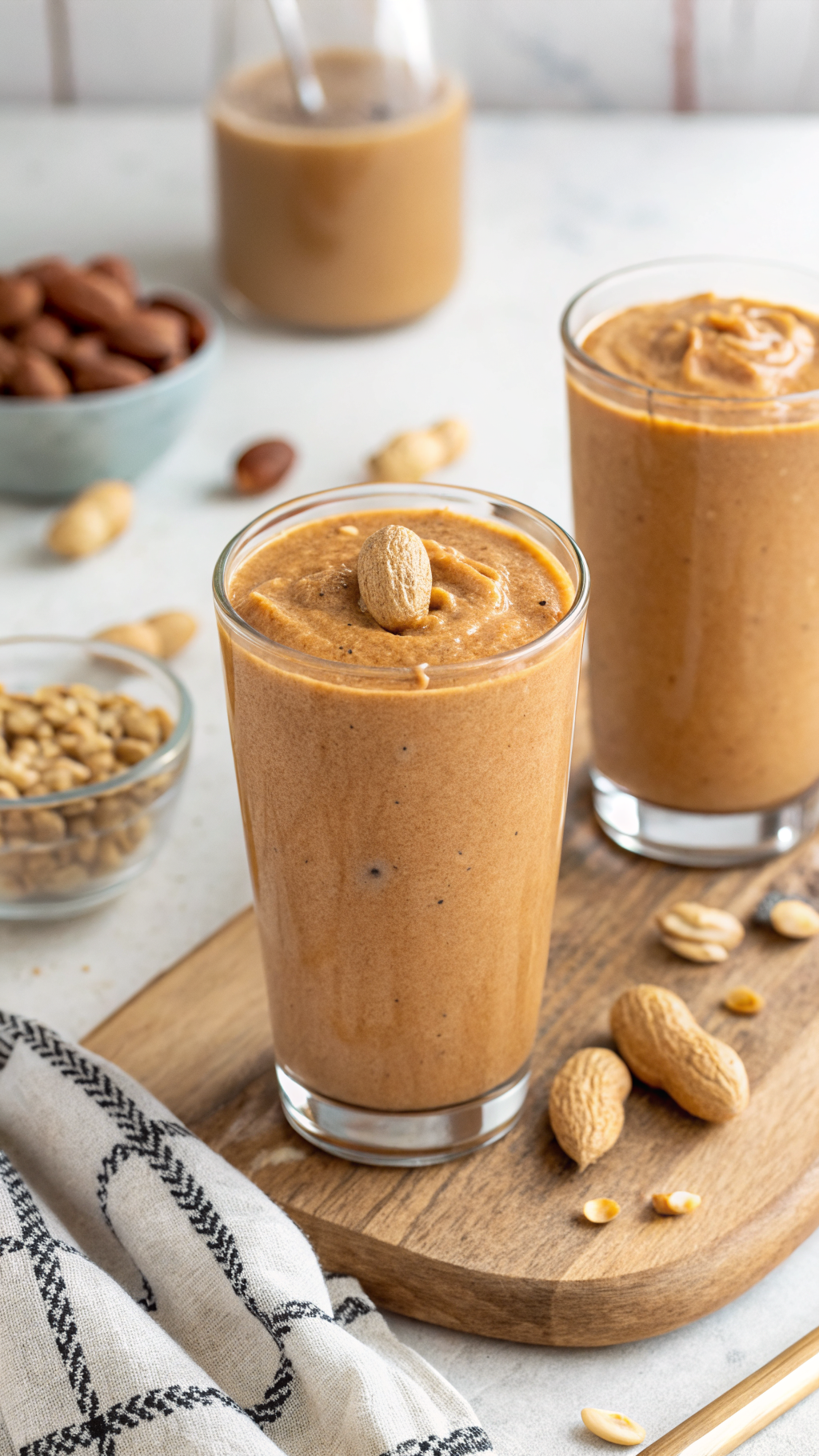 Peanut-Butter Smoothie Recipe for Protein and Gains - peanut butter smoothie blender