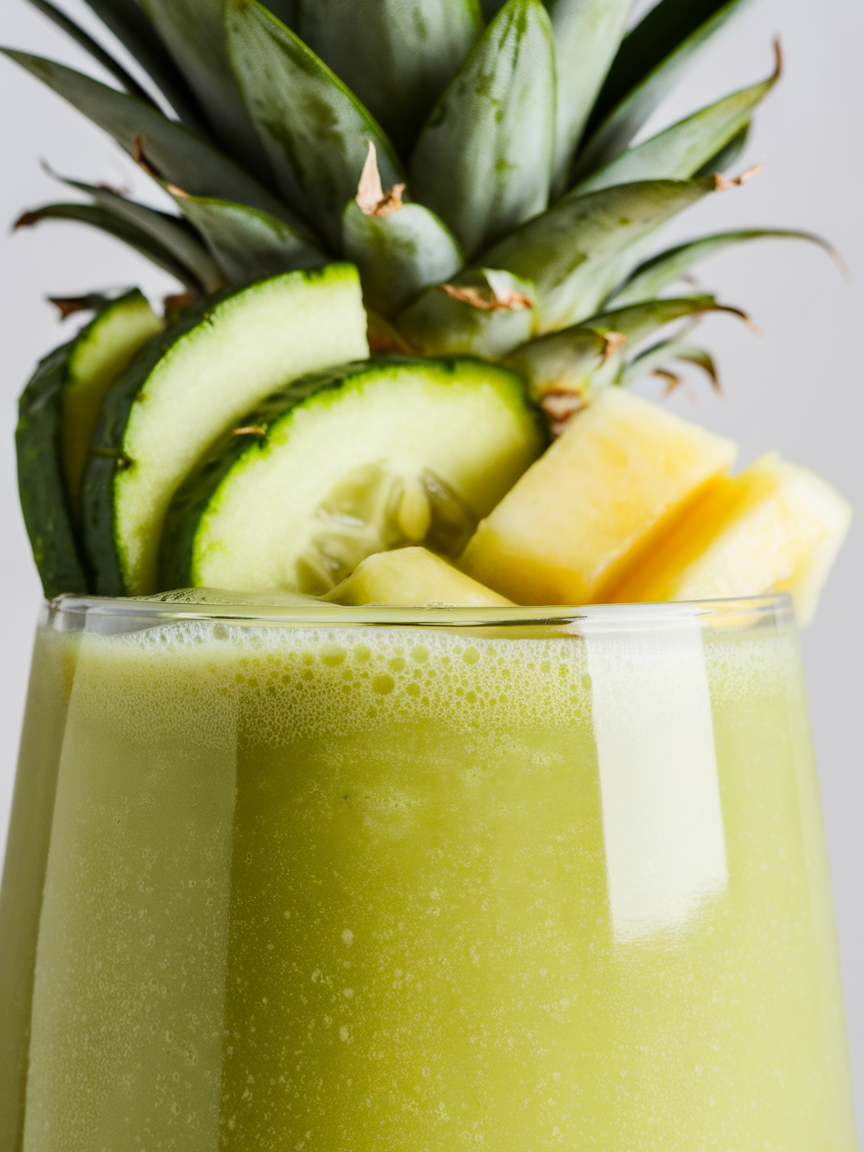 Pineapple Cucumber Green Smoothie That’s Light, Fresh, and Easy - pineapple cucumber smoothie