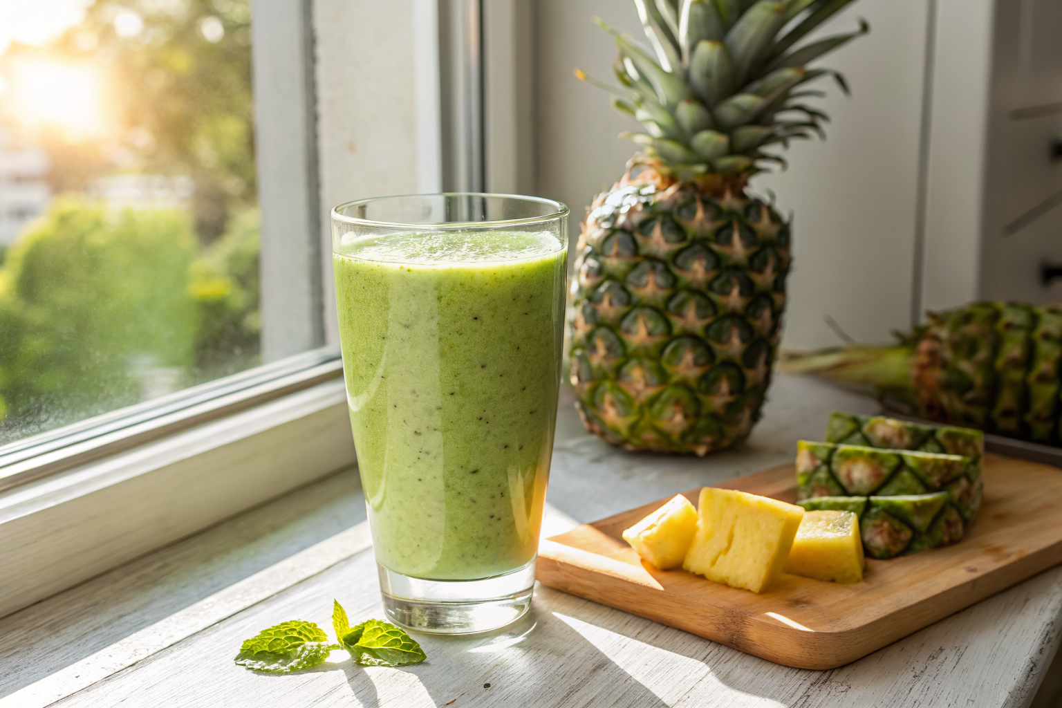 Pineapple Green Smoothie Recipe That Tastes Fresh and Sweet - pineapple green smoothie