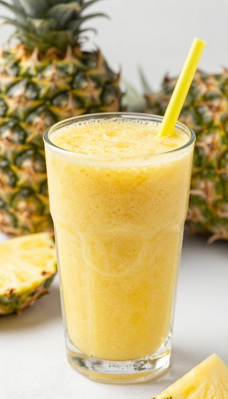 Pineapple Smoothie That Feels Like a Mini Vacation - pineapple smoothie with ingredients