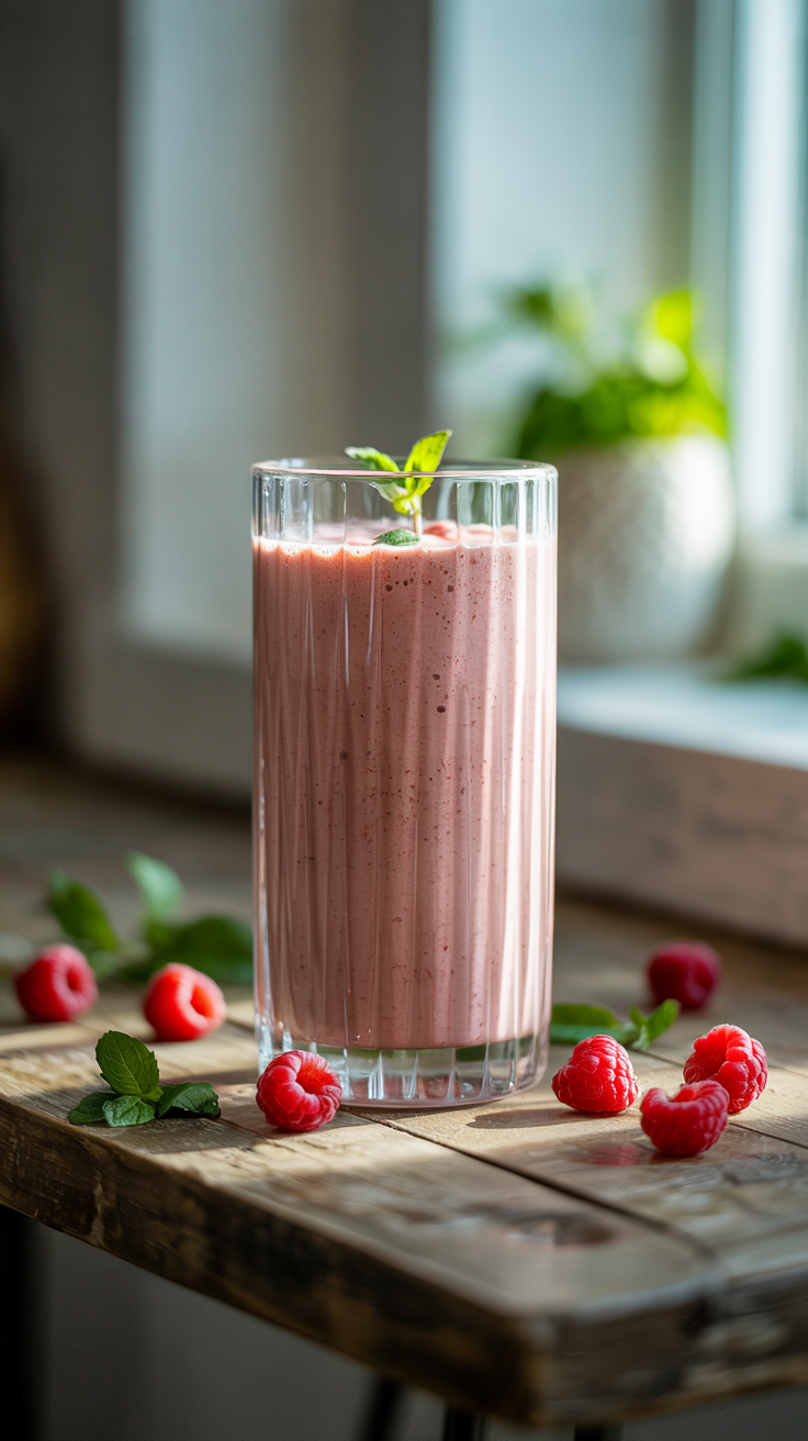Powerhouse High-protein Smoothie For Gaining Muscle and Weight - smoothie glass