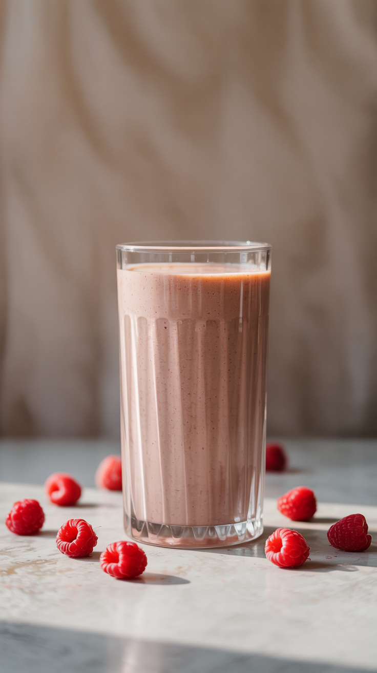 Powerhouse High-protein Smoothie For Gaining Muscle and Weight - smoothie glass