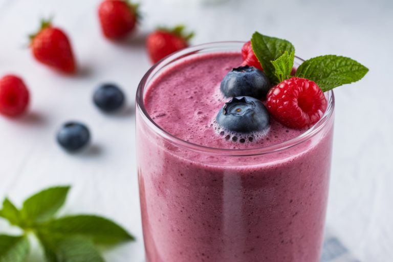 Protein Breakfast Smoothie That Keeps You Going All Morning - protein smoothie glass