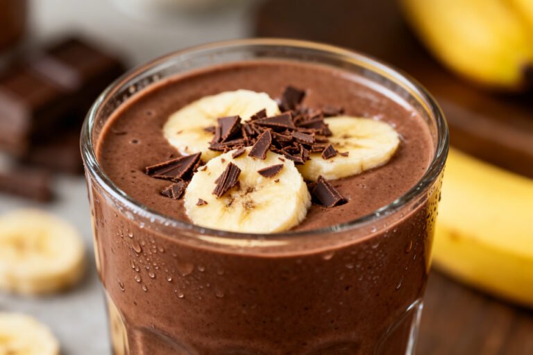 Protein Smoothie After Workout That Does Not Taste Chalky - chocolate banana smoothie