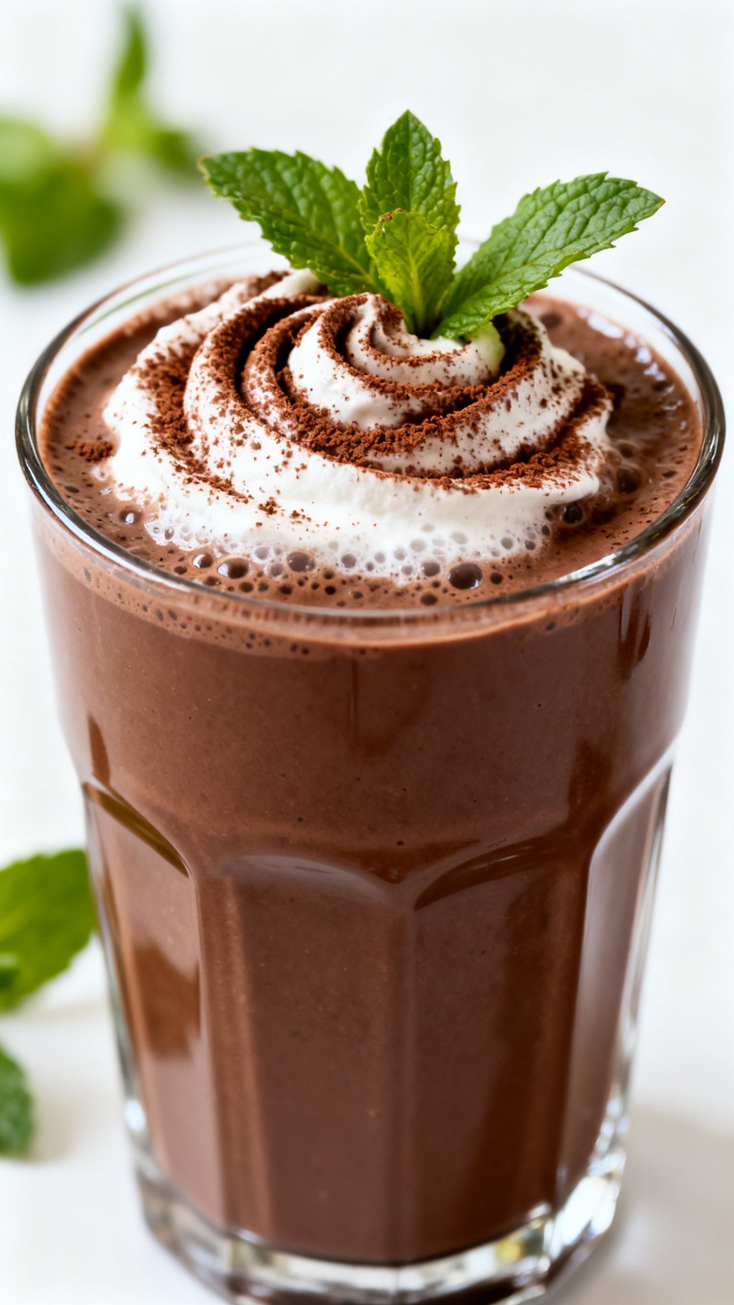 Protein Smoothie for Weight Gain That Still Tastes Like a Treat - chocolate smoothie glass