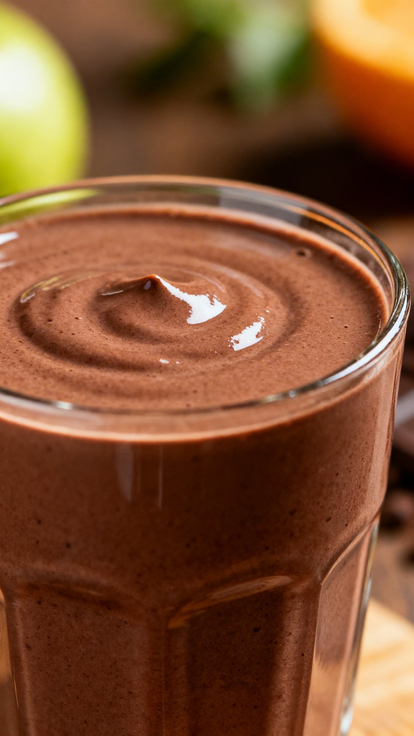 Protein Smoothie for Weight Gain That Still Tastes Like a Treat - chocolate smoothie glass