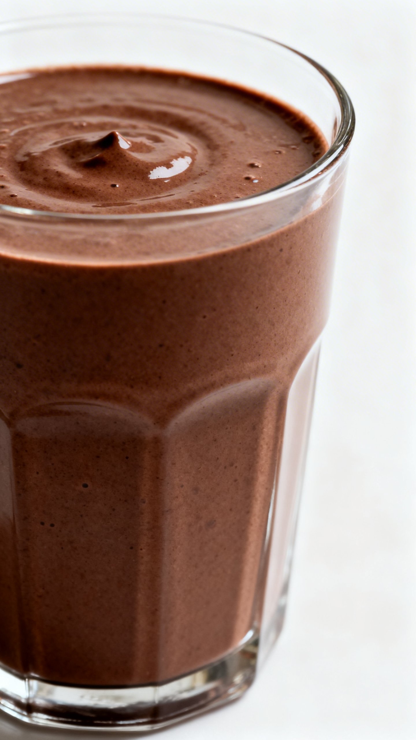 Protein Smoothie for Weight Gain That Still Tastes Like a Treat - chocolate smoothie glass
