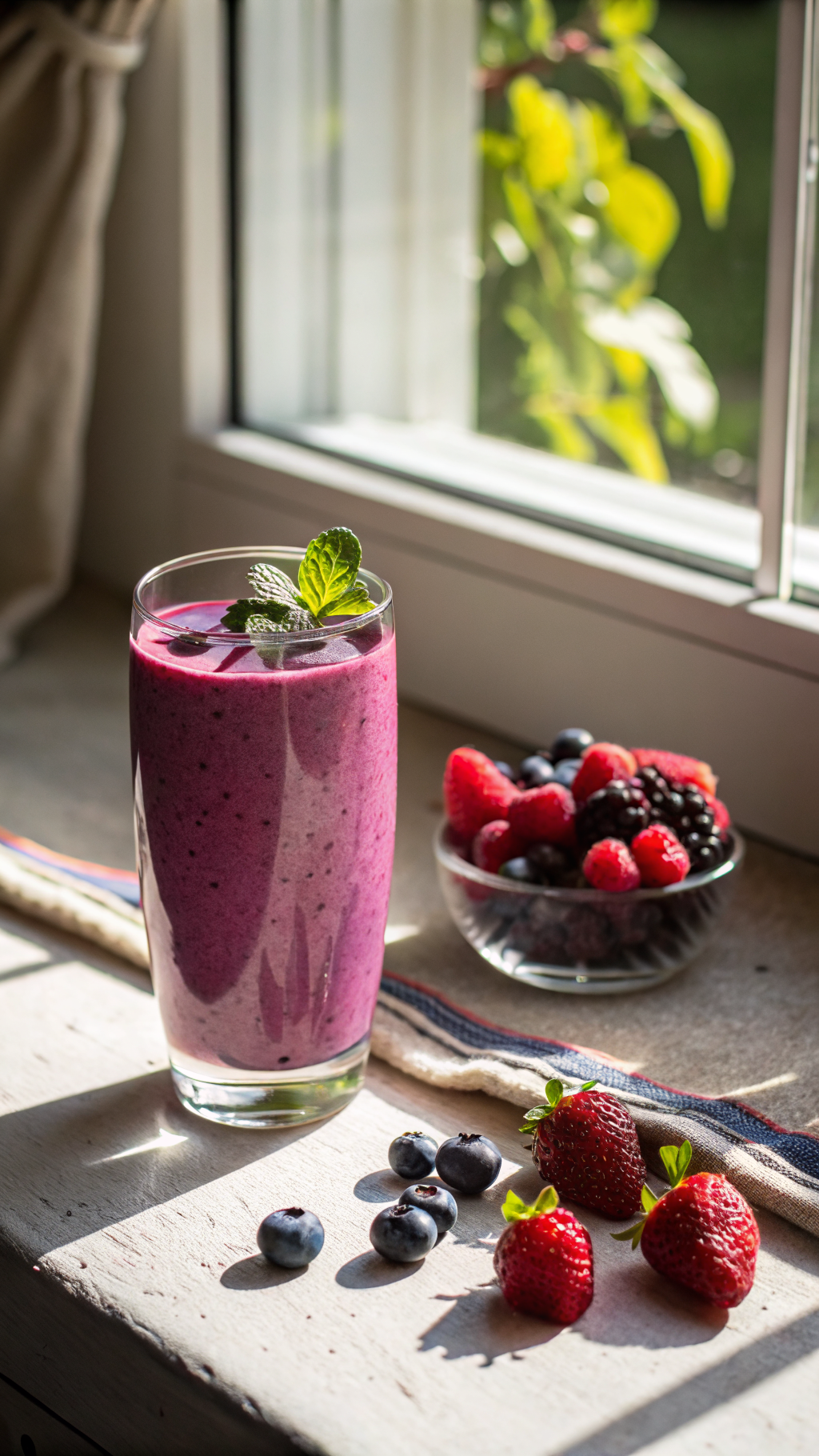 Protein Smoothie with Greek Yogurt for an Easy Everyday Breakfast - protein smoothie jar