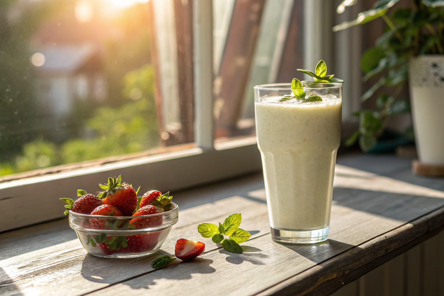 Protein Smoothie Without Protein Powder That Still Packs a Punch - protein smoothie glass