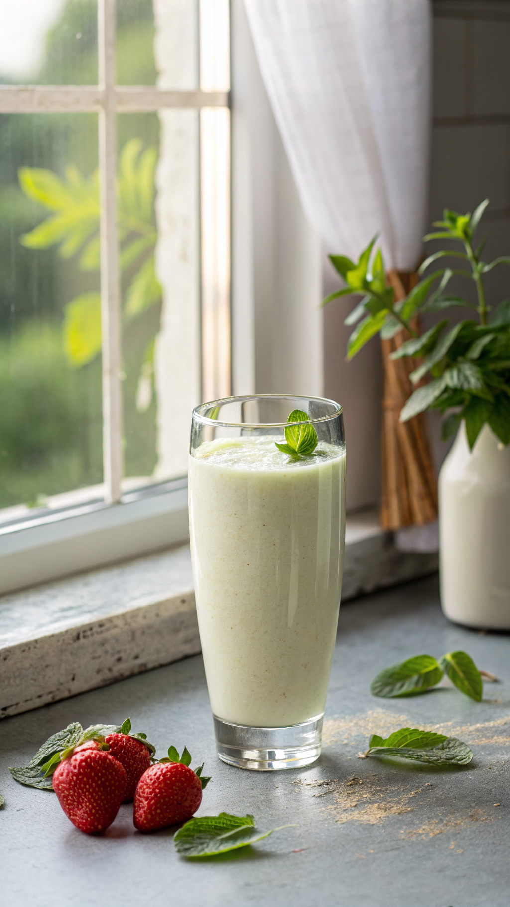 Protein Smoothie Without Protein Powder That Still Packs a Punch - protein smoothie glass