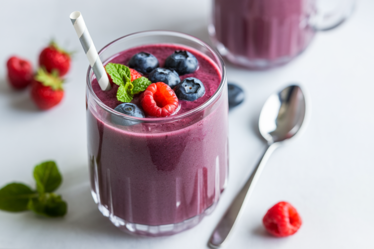 Quick Breakfast Smoothie for Mornings That Get Away From You - breakfast smoothie glass