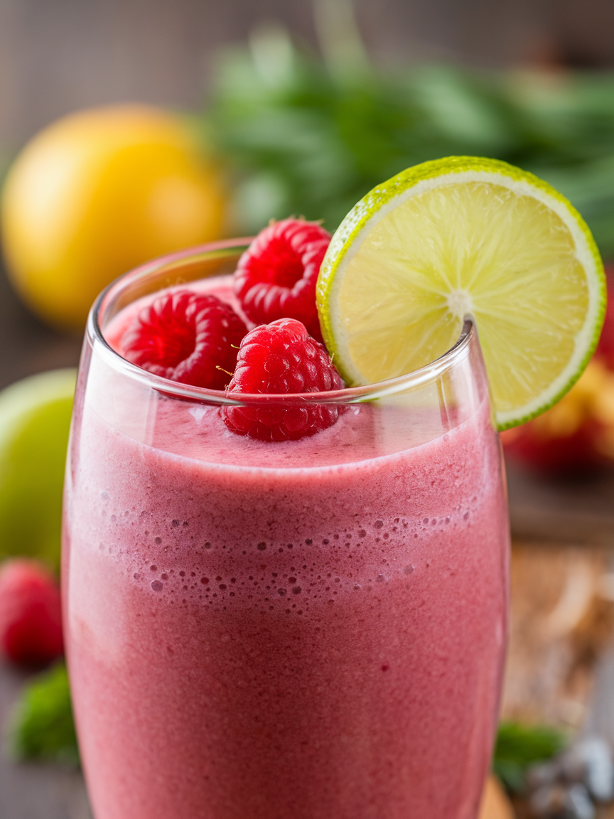 Raspberry Lime Smoothie That’s Tart, Sweet, and So Refreshing - raspberry lime smoothie blender