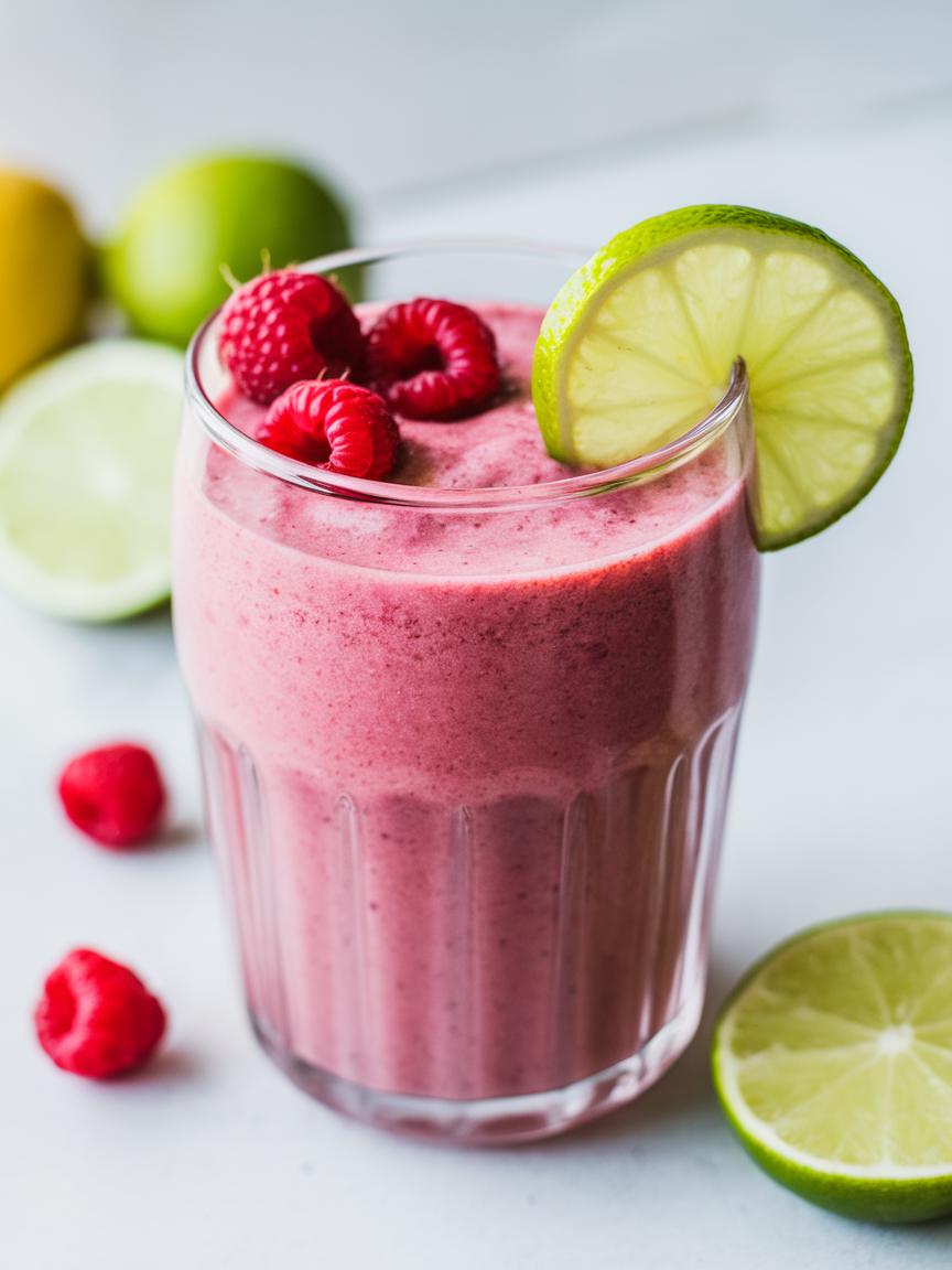 Raspberry Lime Smoothie That’s Tart, Sweet, and So Refreshing - raspberry lime smoothie ingredients