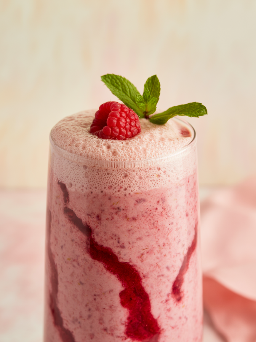 Raspberry Vanilla Yogurt Smoothie That’s Creamy and Pretty in Pink - raspberry vanilla smoothie