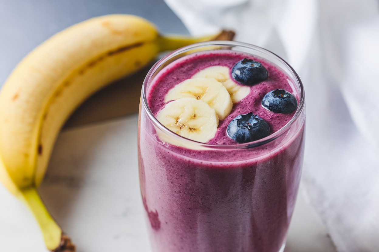Recovery Smoothie That Feels Easy After a Workout - banana berry smoothie