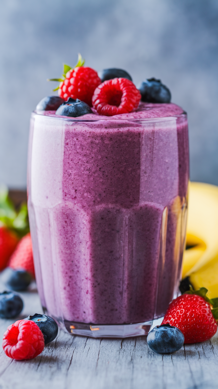 Recovery Smoothie That Feels Easy After a Workout - banana berry smoothie