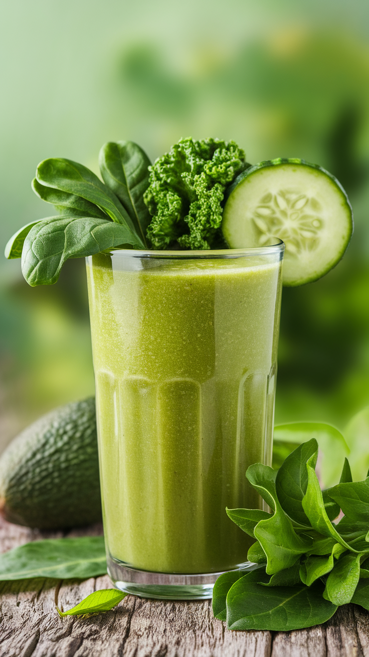Simple Green Smoothie That Feels Fresh, Sweet, and Drinkable - green smoothie glass