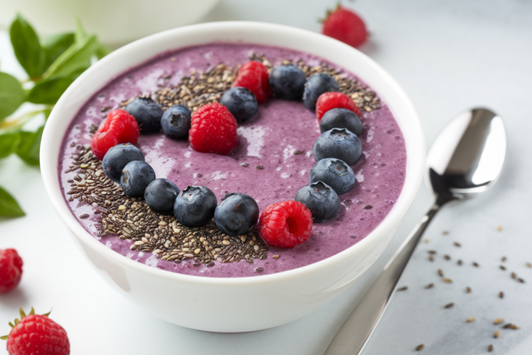 Smoothie Bowl with Chia Seeds for Extra Texture and Staying Power - smoothie bowl with chia seeds