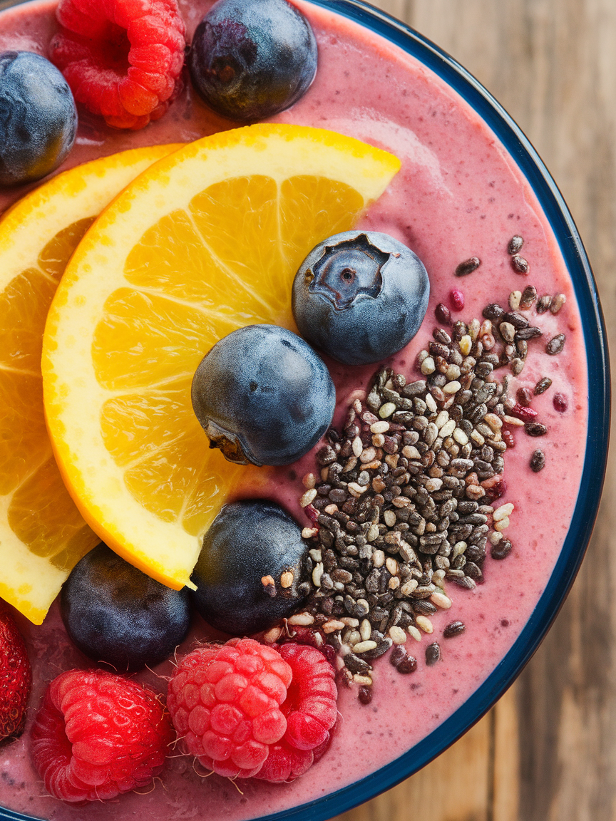 Smoothie Bowl Without Banana That Still Turns Out Thick and Creamy - smoothie bowl in blender